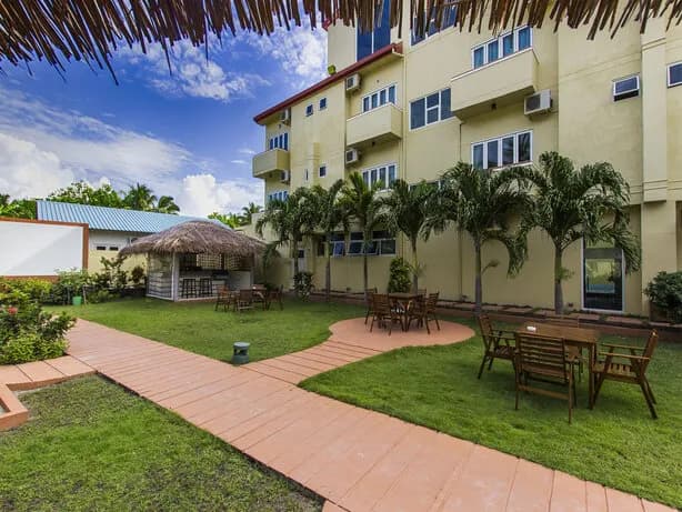 Gardens and exterior facade